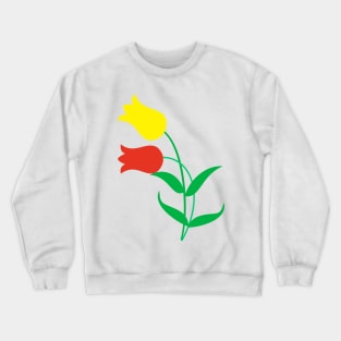 Red and yellow tulips Crewneck Sweatshirt